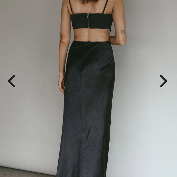 Selfie Leslie Strapless Black Gown NWT - Picture 2 of 4